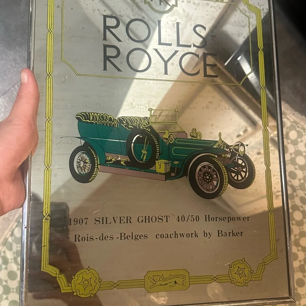 Vintage Rolls-Royce Silver Ghost Mirror